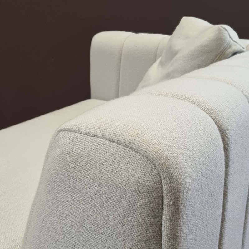 Upholstery sofa fluted detail
